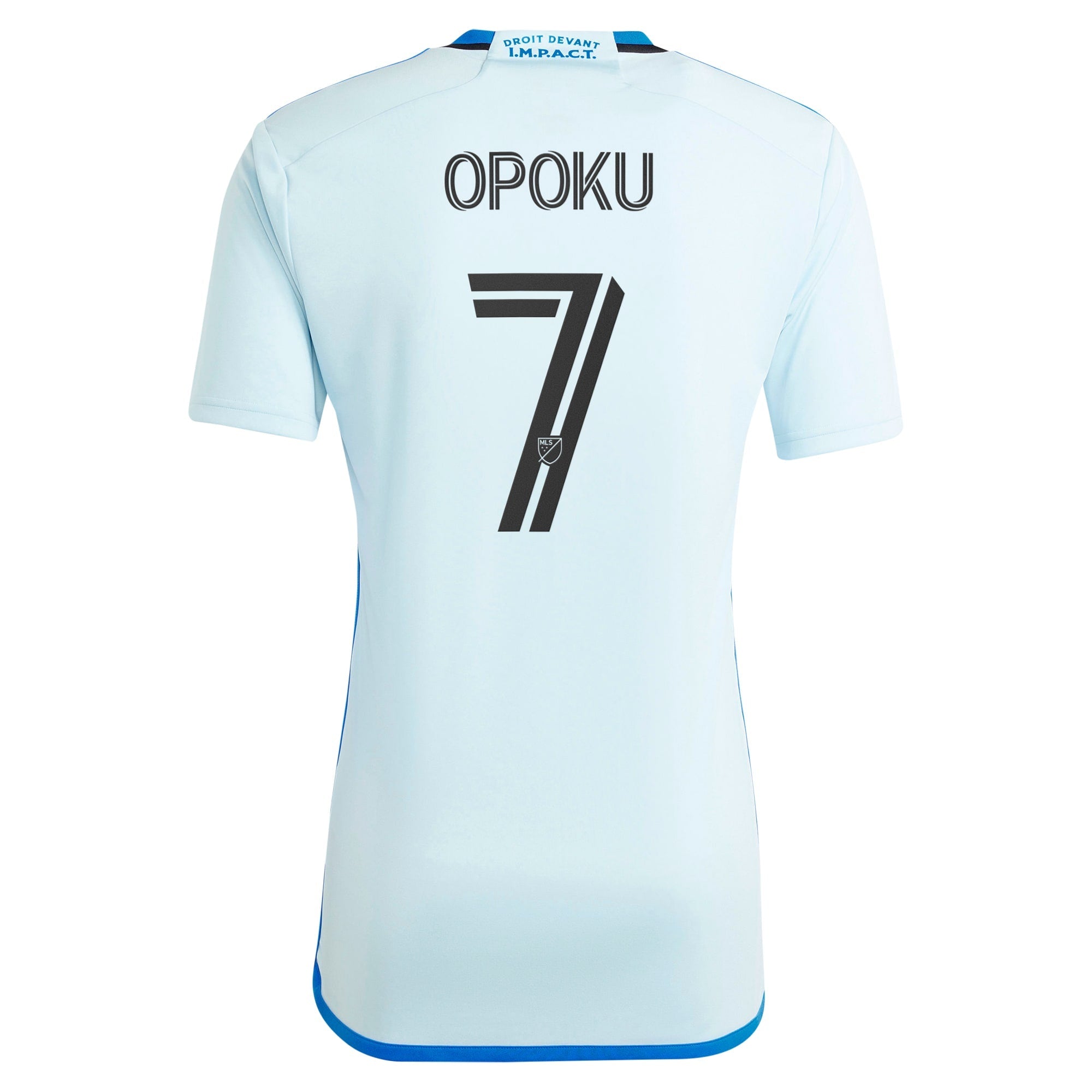 Kwadwo Opoku CF Montreal adidas 2024 La Main  Player Jersey – Light Blue