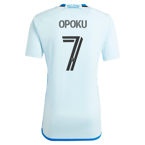 Kwadwo Opoku CF Montreal adidas 2024 La Main  Player Jersey – Light Blue