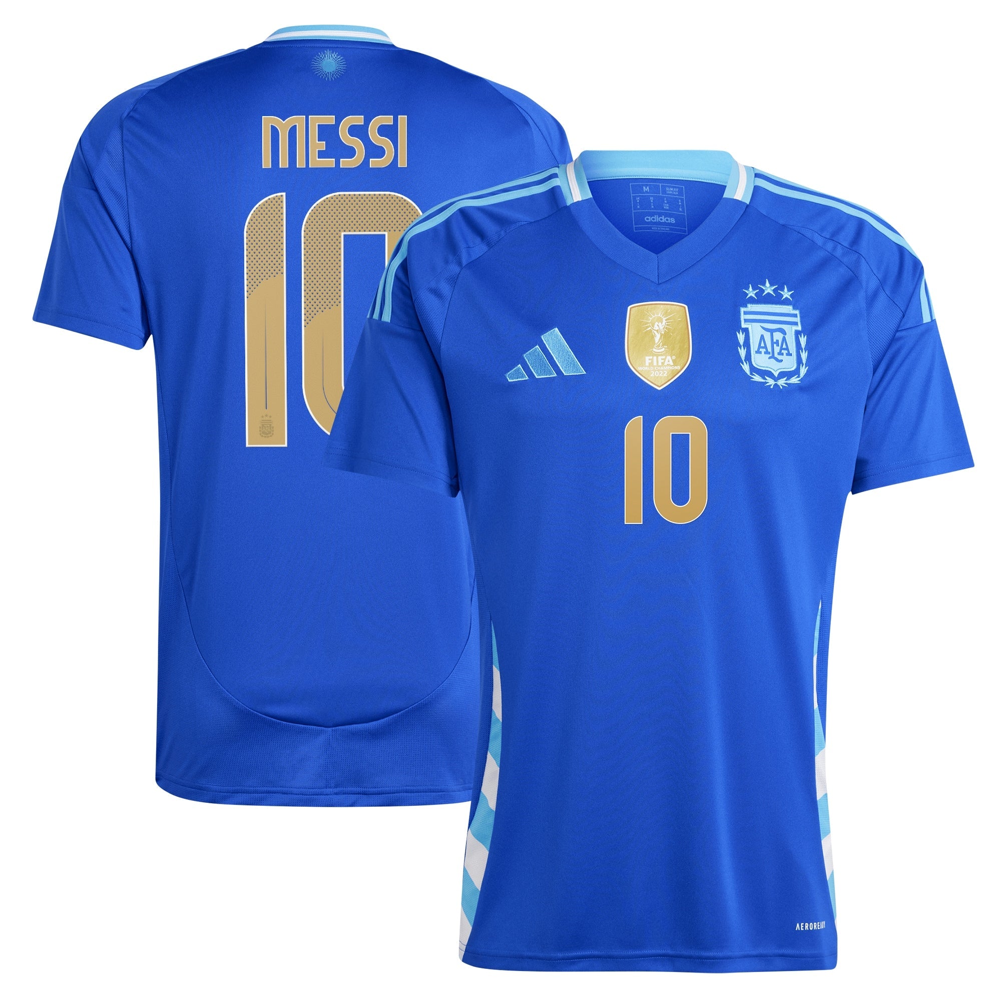 Lionel Messi Argentina National Team adidas 2024 Away  Player Jersey - Blue