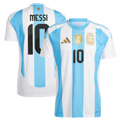 Lionel Messi Argentina National Team adidas 2024 Home Player Jersey - White