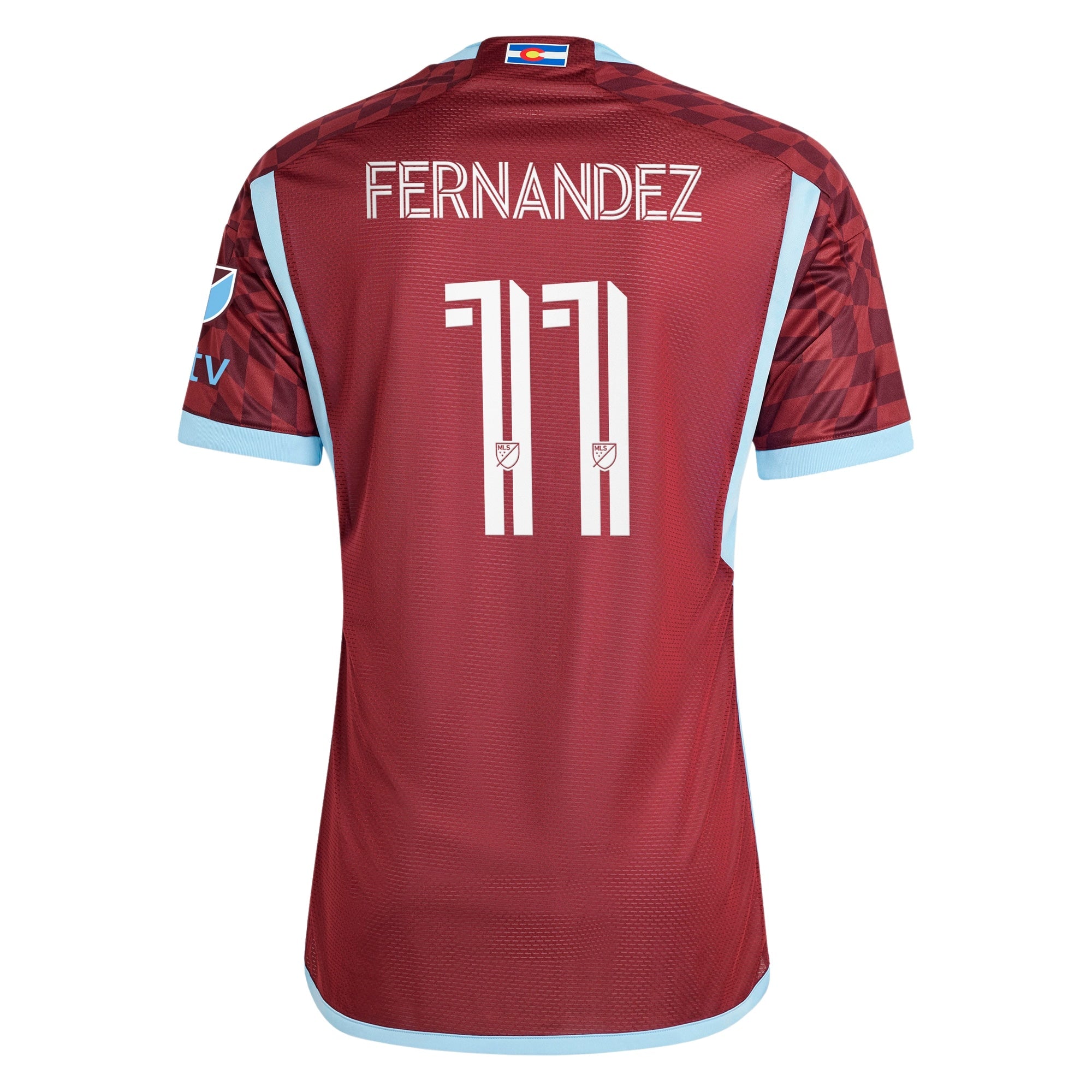 Omir Fernandez Colorado Rapids adidas 2024 One Flag Kit  Player Jersey - Burgundy