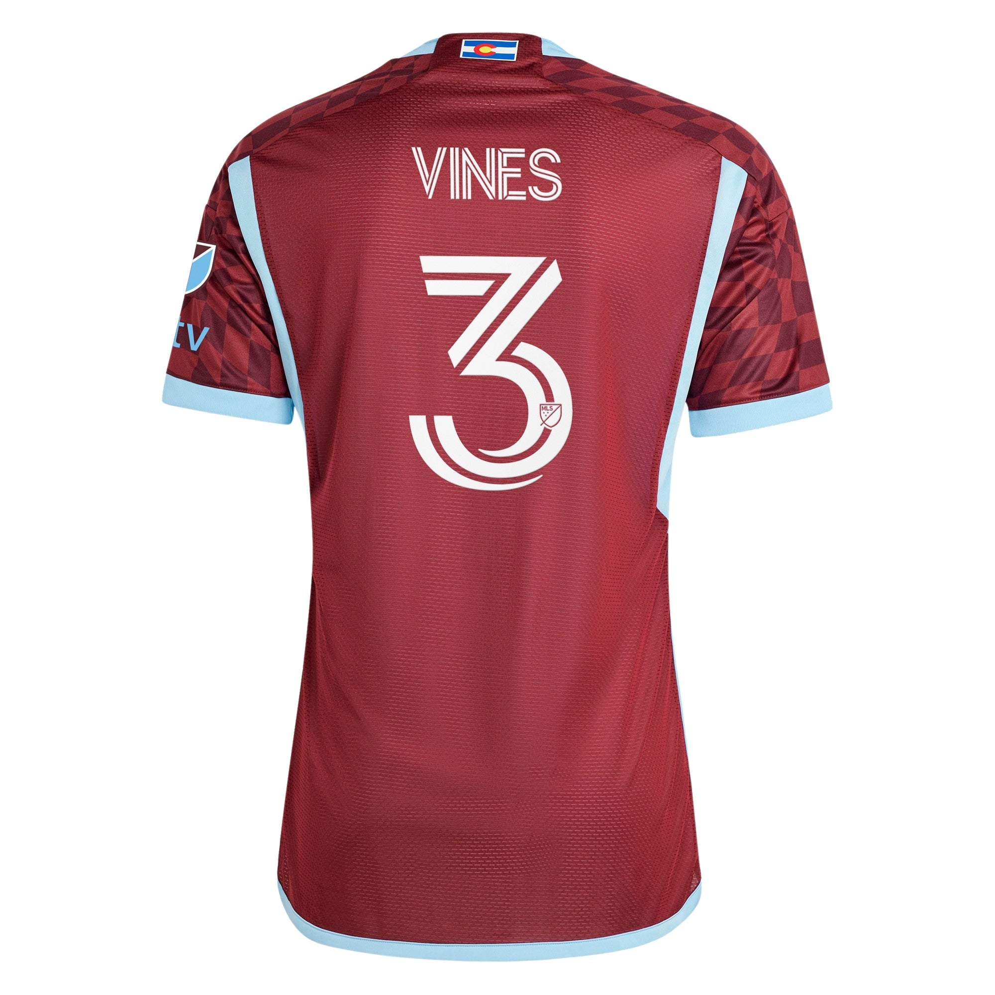 Sam Vines Colorado Rapids adidas 2024 One Flag Kit Player Jersey - Burgundy