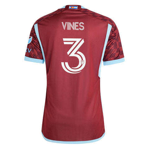 Sam Vines Colorado Rapids adidas 2024 One Flag Kit Player Jersey - Burgundy