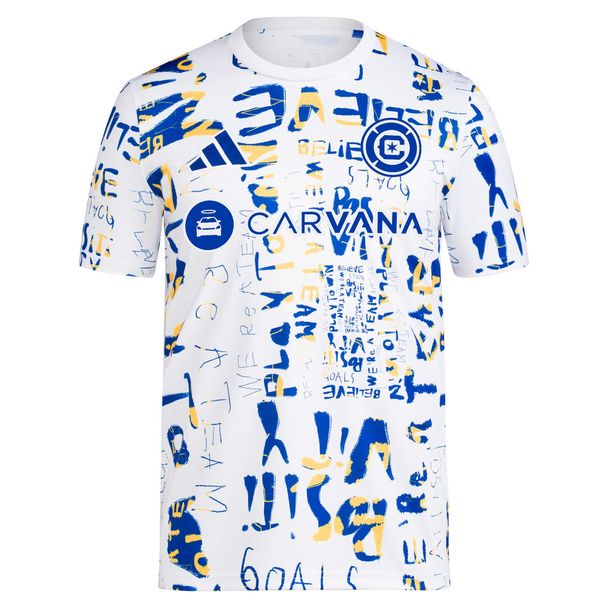 Chicago Fire adidas 2024 MLS Kick Childhood Cancer Pre-Match Top - White