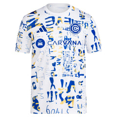 Chicago Fire adidas 2024 MLS Kick Childhood Cancer Pre-Match Top - White