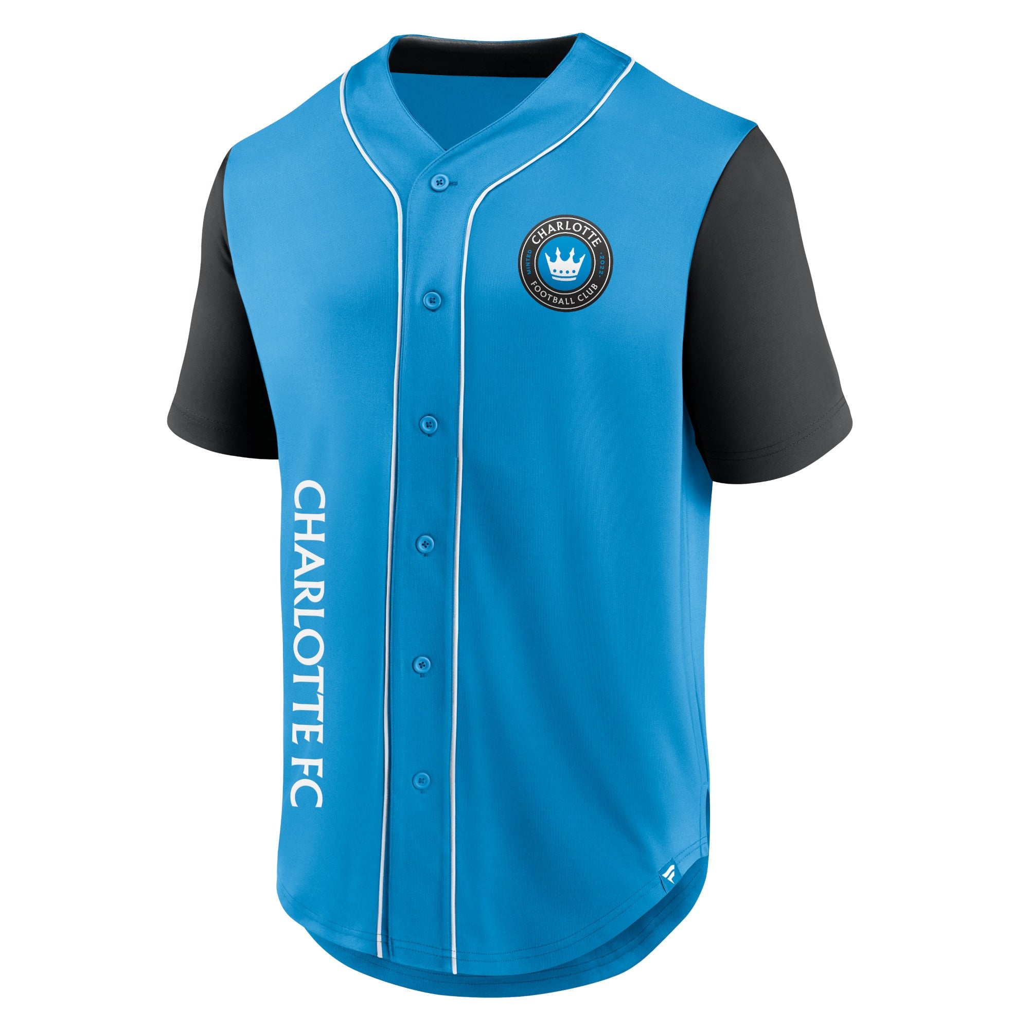 Charlotte FC Fanatics Balance Fashion Baseball Jersey - Blue