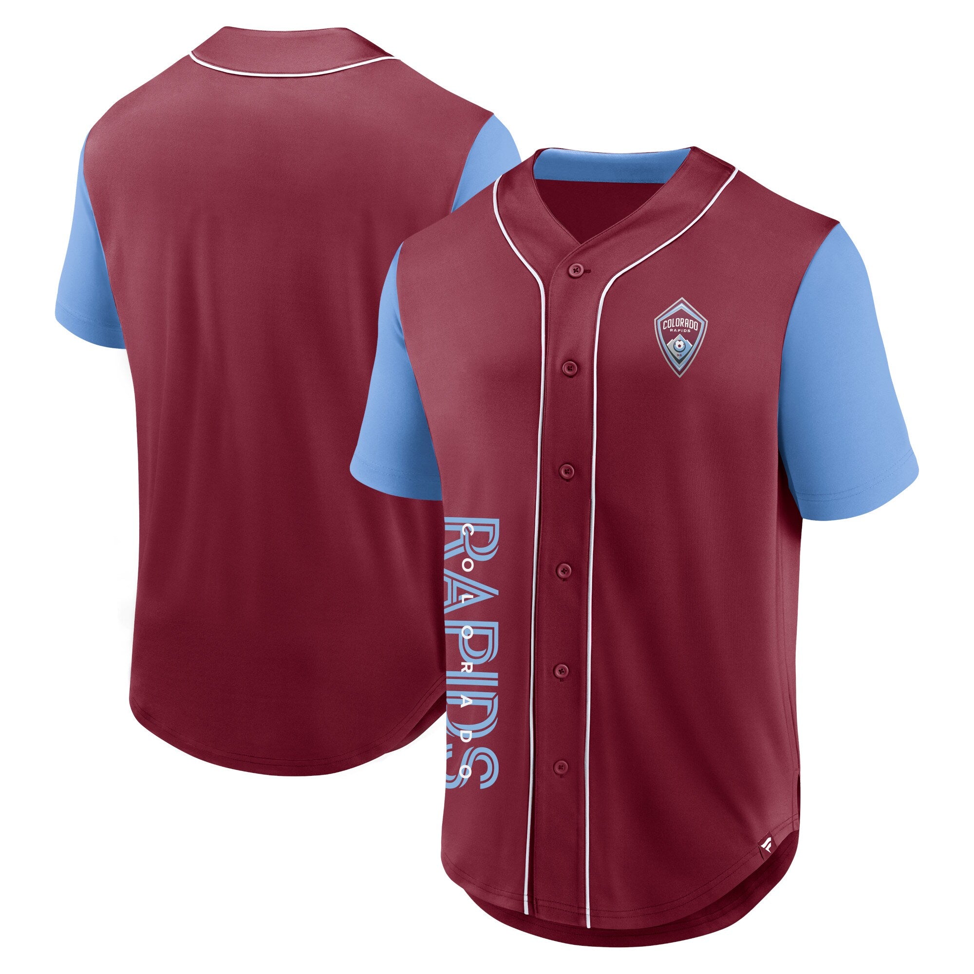 Colorado Rapids Fanatics Balance Fashion Baseball Jersey - Burgundy