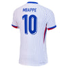 Kylian Mbappe France National Team Nike 2024 Away Jersey - White