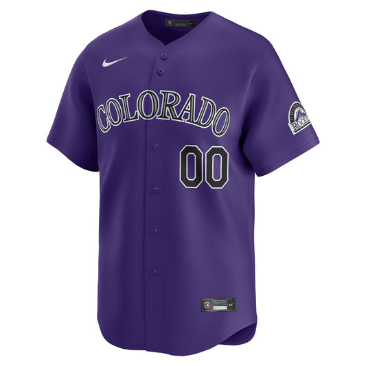 Colorado Rockies Nike Alternate Limited Custom Jersey – Purple
