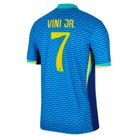 Vini Jr. Brazil National Team Nike 2024 Away Jersey - Blue
