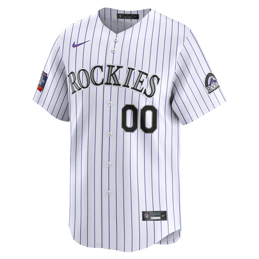 Colorado Rockies Nike 2024 MLB World Tour Mexico City Series Home Limited Pick-A-Player Custom Jersey – White