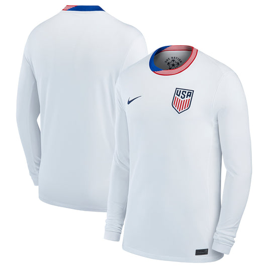 USMNT Nike 2024 Home Long Sleeve Jersey - White