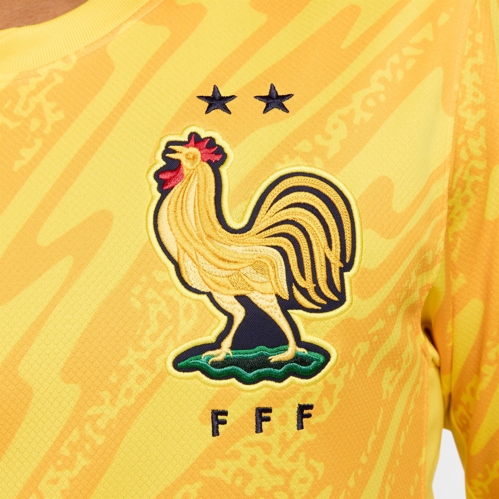 France National Team Nike 2024 Goalkeeper Stadium Long Sleeve Jersey - Yellow