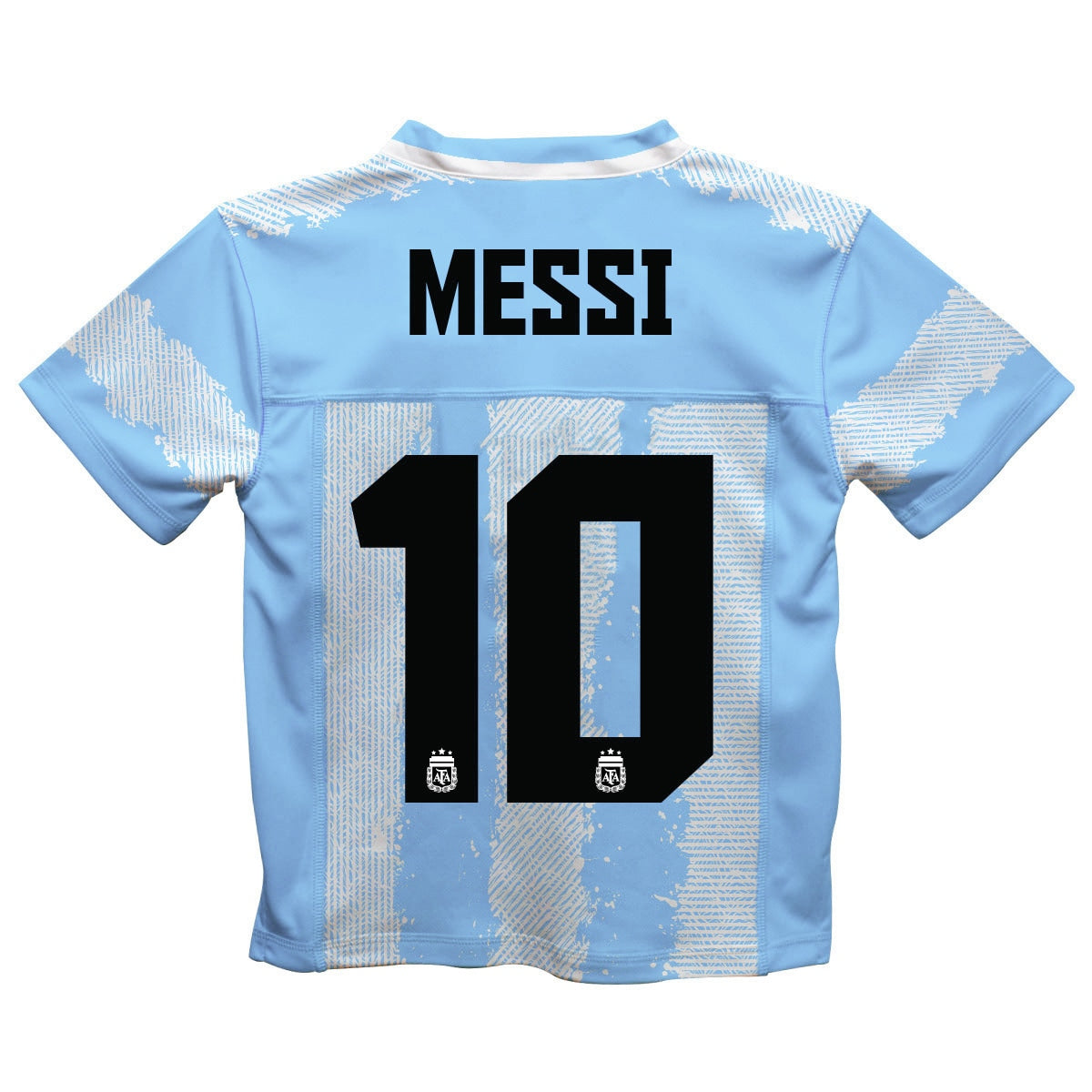 Lionel Messi Argentina National Team Vive La Fete Football Jersey - Light Blue